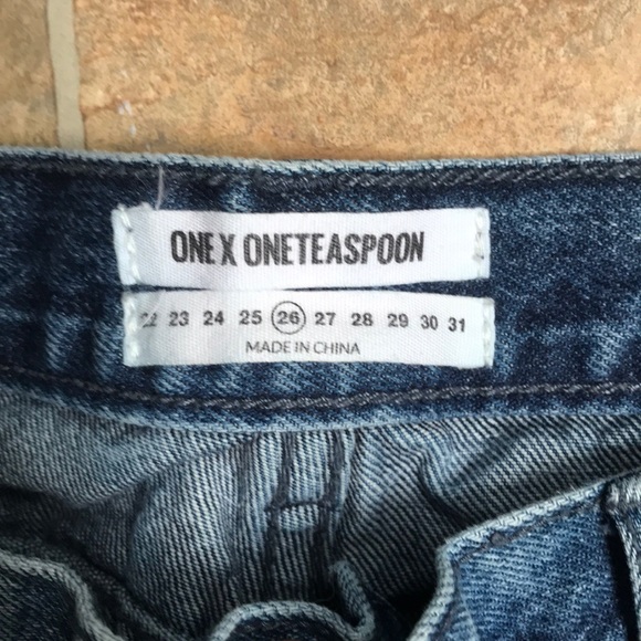 One x oneteaspoon ripped legged jeans - Picture 2 of 2